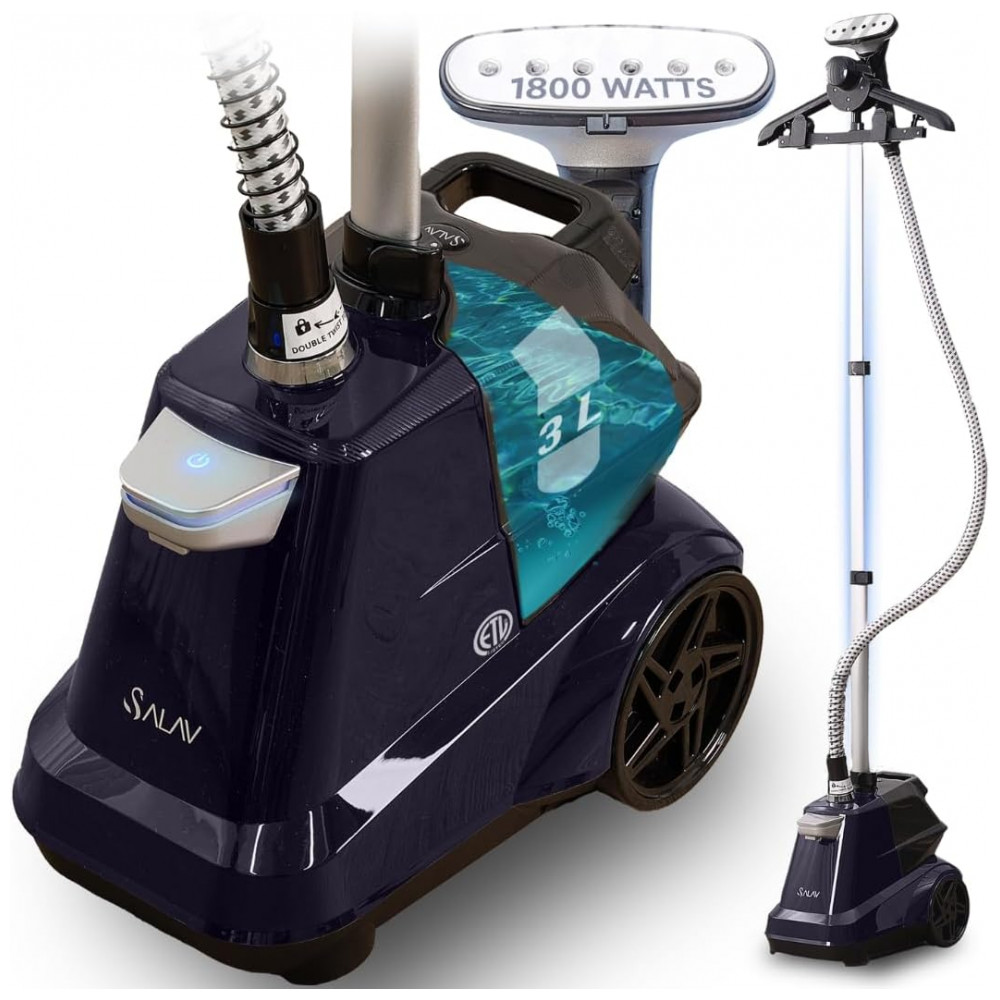 ECTQ53K25PN90B_0-1.jpg - Salav Vaporizador de Roupas Comercial Heavy Duty de Tamanho Completo com Pedais e Reservatório de Água Extra Grande de 3L,