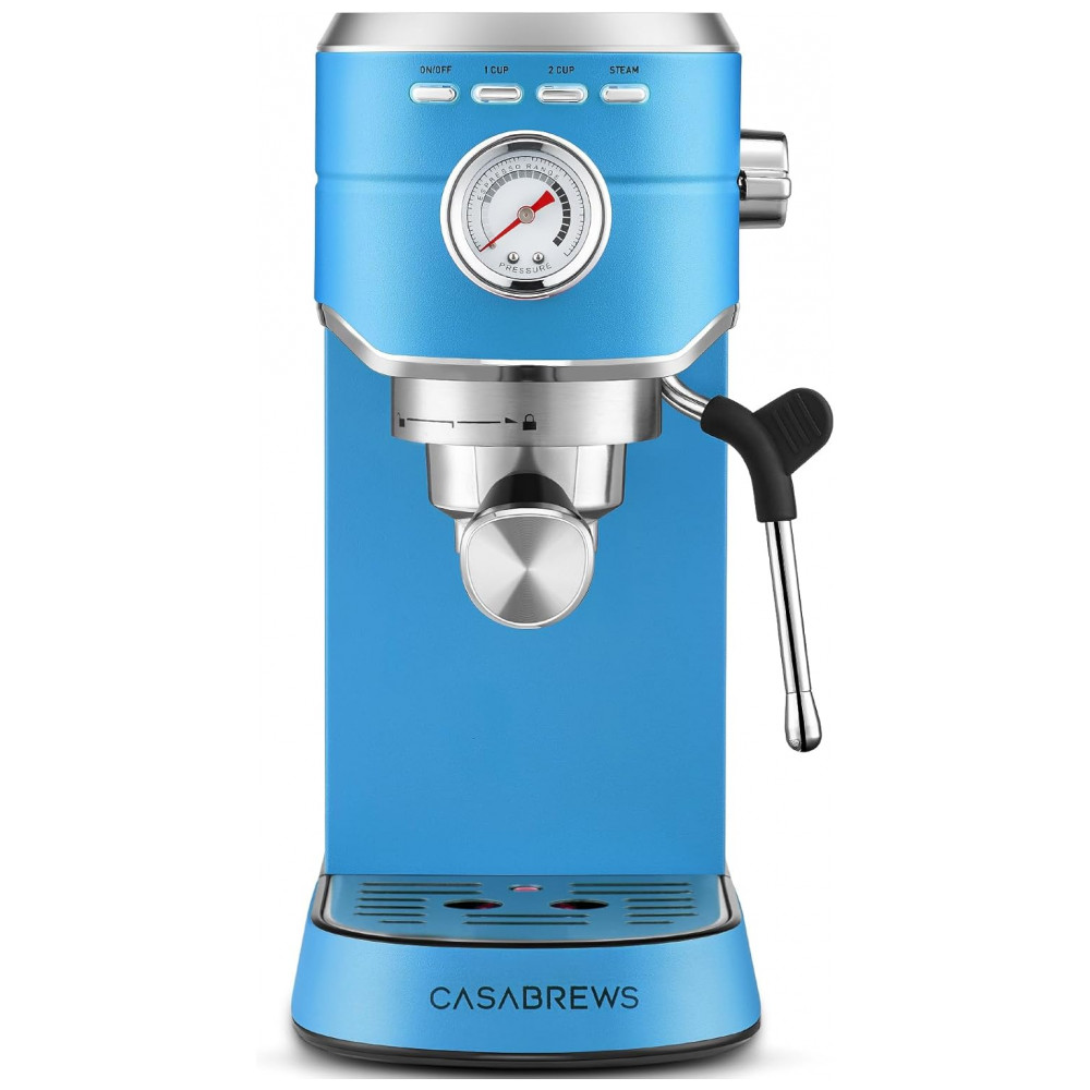 ECTQ58NZYXHC0B_0-1.jpg - Máquina de Café Expresso CASABREWS CM5418 20 Bar, Aço Inoxidável com Espumador de Leite, Design Profissional Azul Bebê
