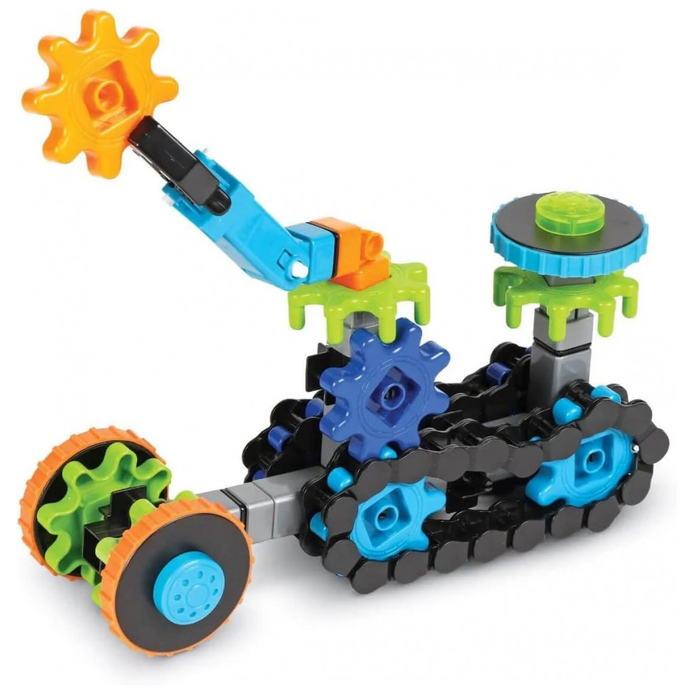Kit de Construção Learning Resources Gears! Gears! Gears! Treadmobiles, 108 Peças, Estimula Habilidades de Engenharia desde Cedo - Imagem 6