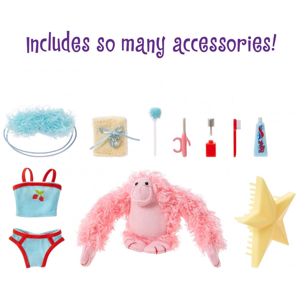 ECTQ5F6GR3QB0B_3-1.jpg - Boneca Fashion Bratz Slumber Party Meygan com 2 Conjuntos de Pijamas, Pelúcia e Acessórios Tamanho Único