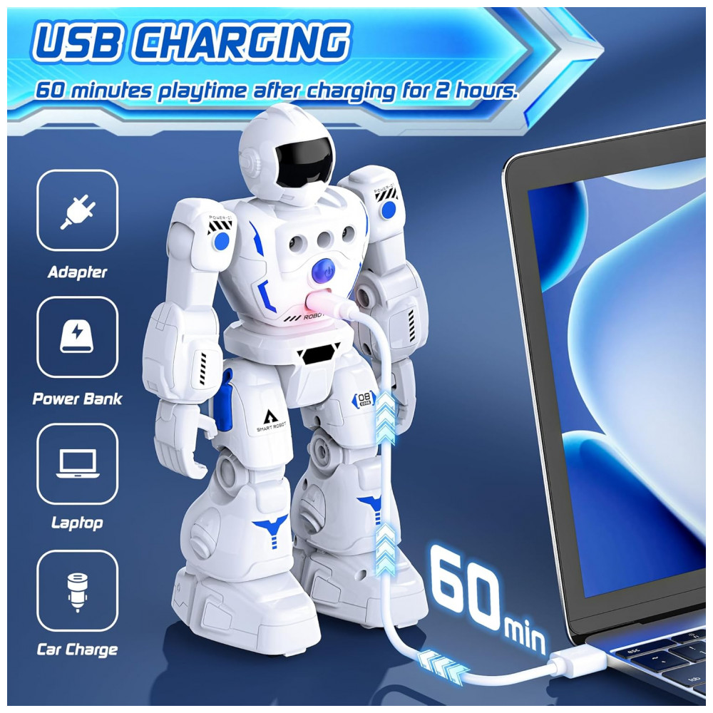 ECTQ5GJFLTFF0B_5-1.jpg - Robô Programável Azul e Branco – BAZOLOTA Controle Remoto + Sensor de Gestos Caminhar Deslizar Cantar e Dançar para Crianças