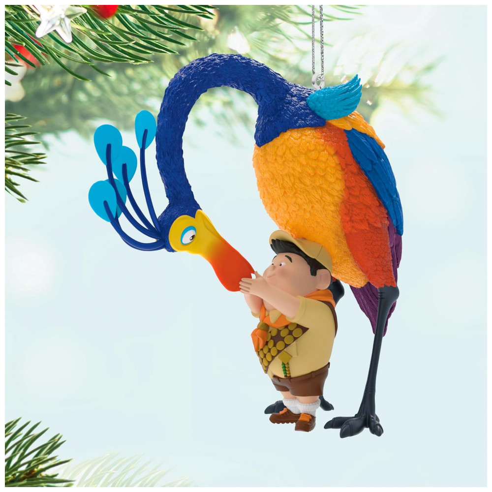 ECTQ5H42B3RD0B_2-1.jpg - Ornamento Hallmark Keepsake Natal 2025 Disney/Pixar Up Friends of a Feather, Decoração Charmosa para Fãs Disney