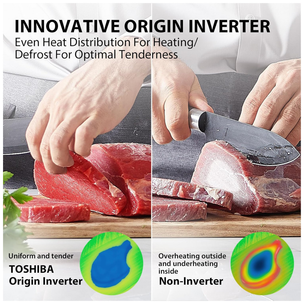 ECTQ5JZXZF580B_1-1.jpg - Forno de Micro-ondas de Bancada Toshiba MLEM45PITBS com Tecnologia Inverter, Essenciais de Cozinha, Sensor Inteligente, Descongelamento Automático, 1,