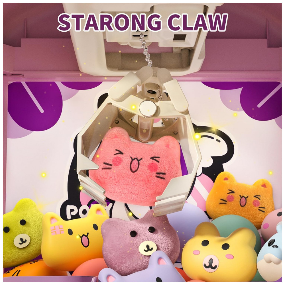 ECTQ5NBWW6BD0B_1-1.jpg - ORANGE OCEAN Máquina de Garra Grande 60 PCS Estilo Unicórnio com Luz e Som Brinquedo Arcade Interativo para Crianças 3-8 Anos