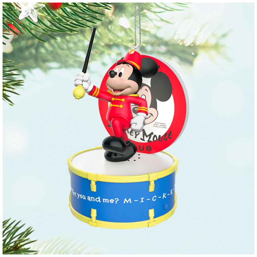 ECTQ5PDS73RD0B_2-1.jpg - Enfeite Natalino Hallmark Keepsake 2025 Disney The Mickey Mouse Club 70 Anos de Música e Diversão, Plástico, 6,4 x 10,8 x 6,4 cm