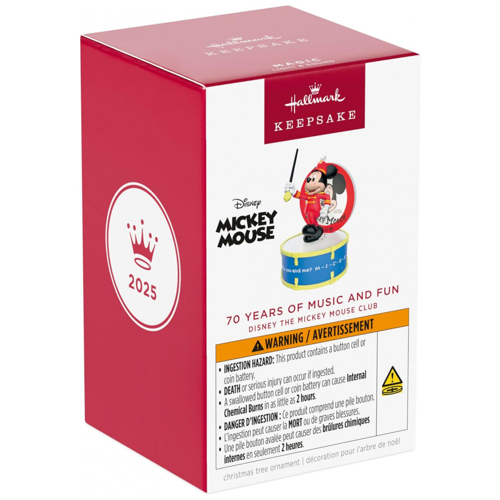 ECTQ5PDS73RD0B_6-1.jpg - Enfeite Natalino Hallmark Keepsake 2025 Disney The Mickey Mouse Club 70 Anos de Música e Diversão, Plástico, 6,4 x 10,8 x 6,4 cm