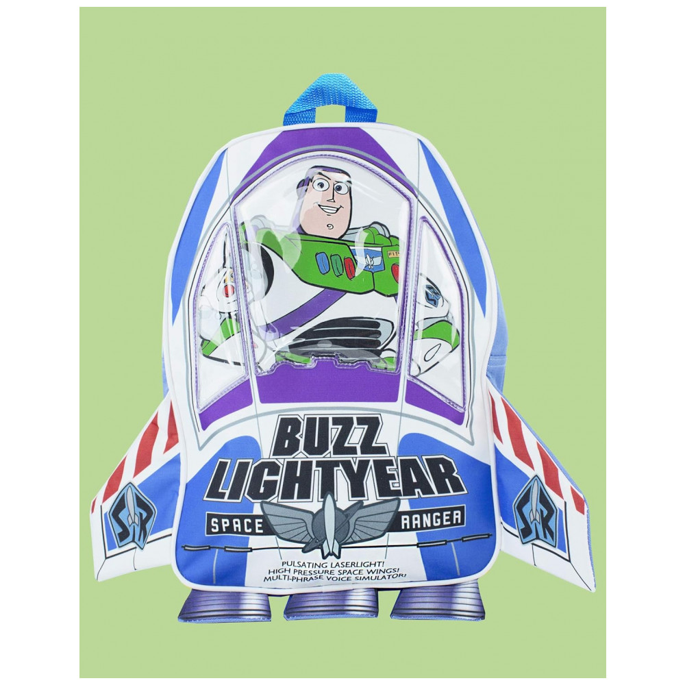 ECTQ5R12C5Z70B_1.jpg - Mochila Escolar Infantil 3D 35cm Disney Buzz Lightyear para Meninos Branca