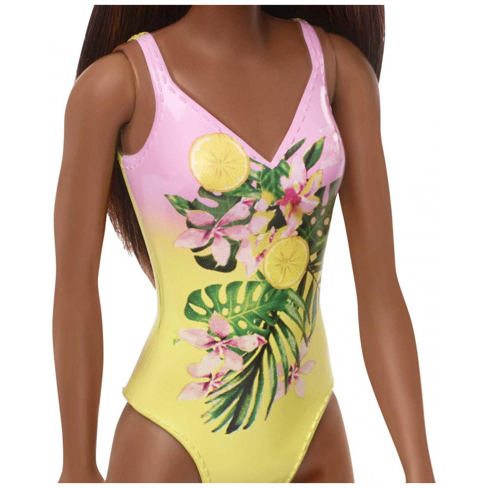 Brunette Pronta para a Diversão na Praia, BARBIE GHW39, Rosa - Imagem 3
