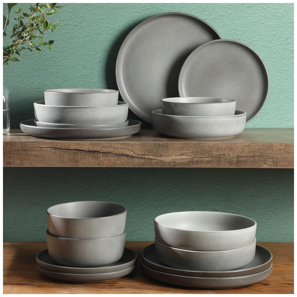 ECTQ5Z2YVLND0B_3-1.jpg - Conjunto de Jantar em Cerâmica de Pedra Estonada Gibson Elite Pasco 16 Peças Serviço para 4 Pessoas Cinza