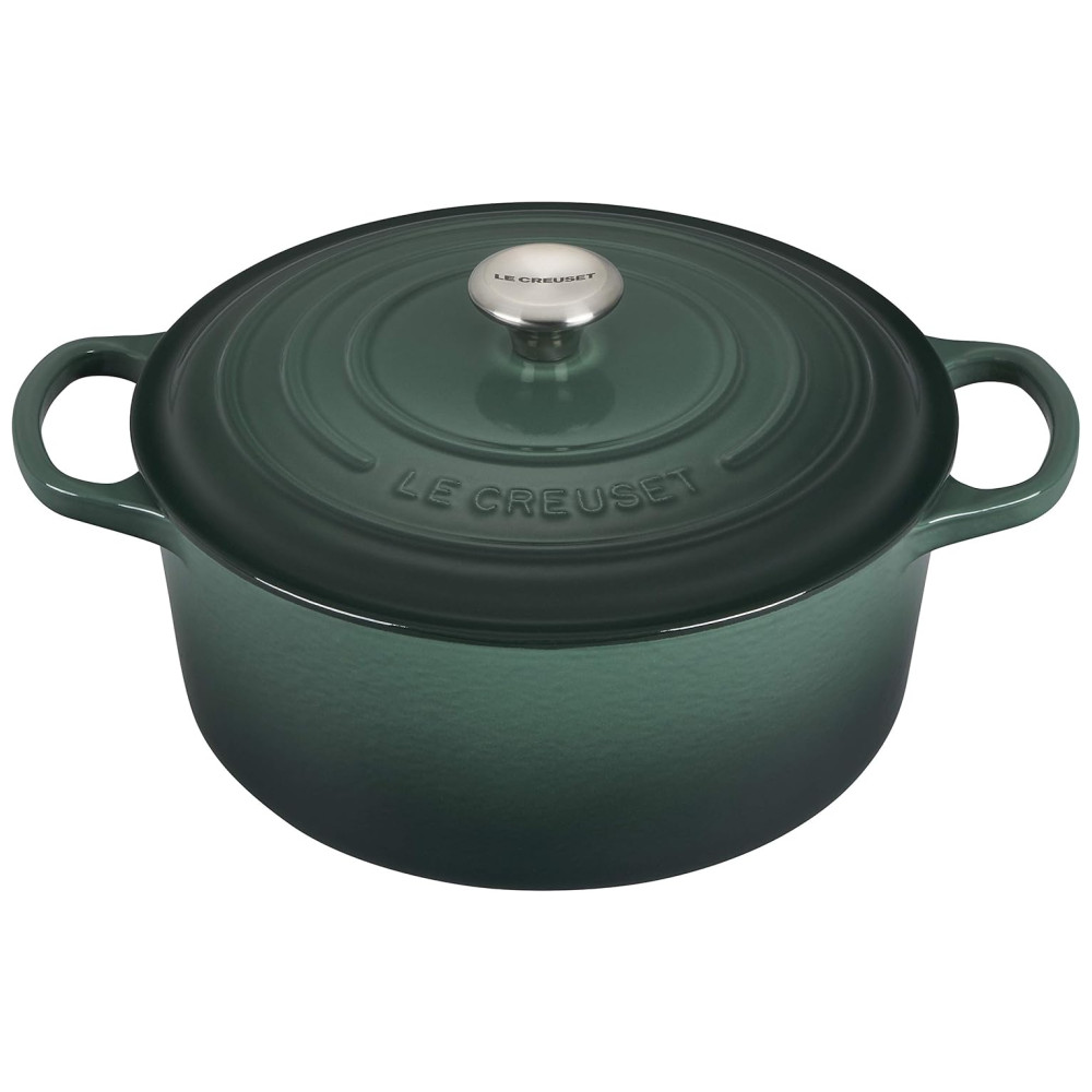 ECTQ623XH7X80B_2-1.jpg - Conjunto de Panelas e Frigideiras Antiaderentes de Ferro Fundido Esmaltado 5 Peças LE CREUSET MS1605 795SS Verde Claro