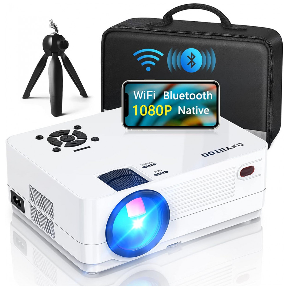 ECTQ634V2Q390B_0-1.jpg - Projetor Nativo 1080P com WiFi e Bluetooth Bivolt, Cinema em Full HD para Filmes ao Ar Livre, Projetor de 300" para Home Theater 4K, Dxyiitoo,