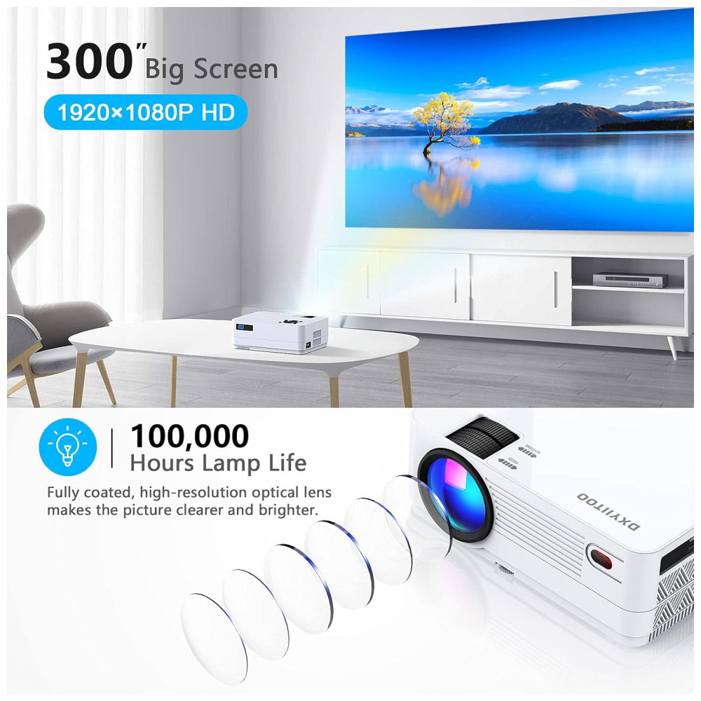 ECTQ634V2Q390B_1-1.jpg - Projetor Nativo 1080P com WiFi e Bluetooth Bivolt, Cinema em Full HD para Filmes ao Ar Livre, Projetor de 300" para Home Theater 4K, Dxyiitoo,