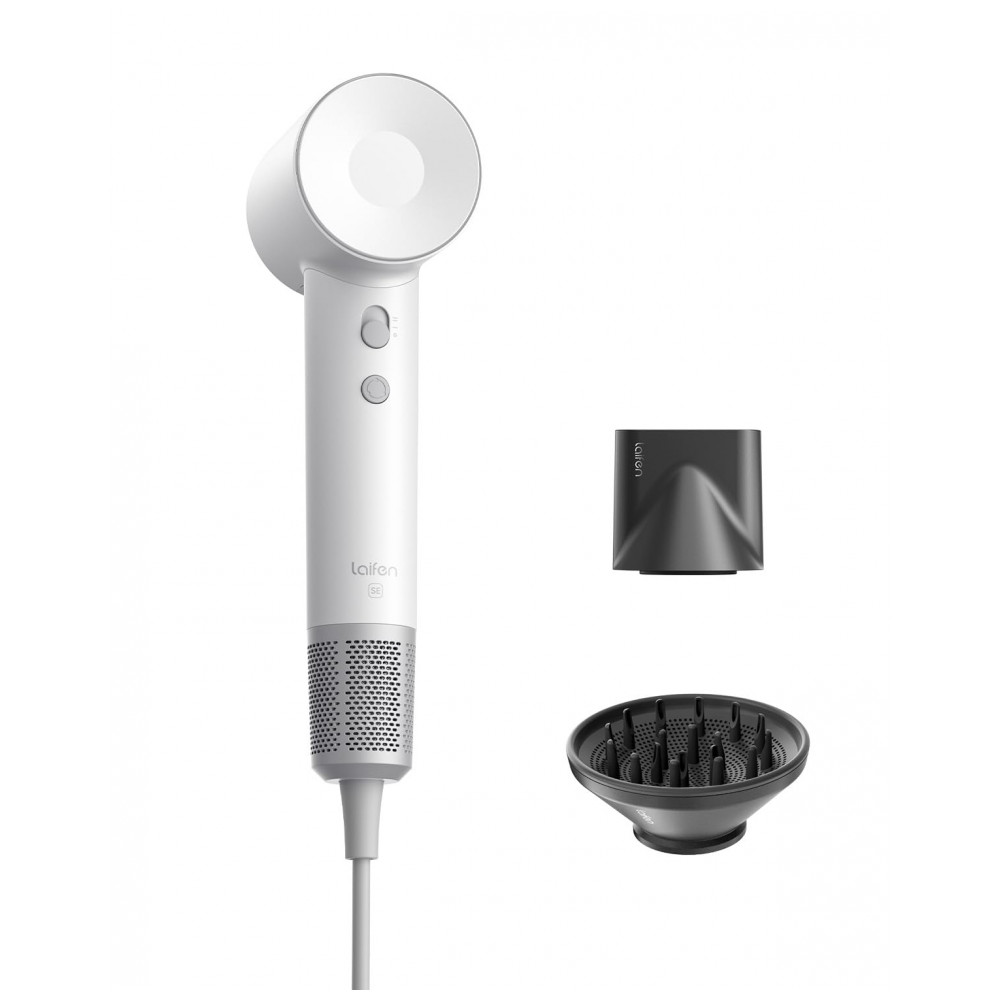Secador de Cabelo Laifen Hair Dryer SE, 200 Milhões de Íons Negativos, Motor sem Escovas de 105.000 RPM, 1400W, Secagem Rápida e Silenciosa com Acessó