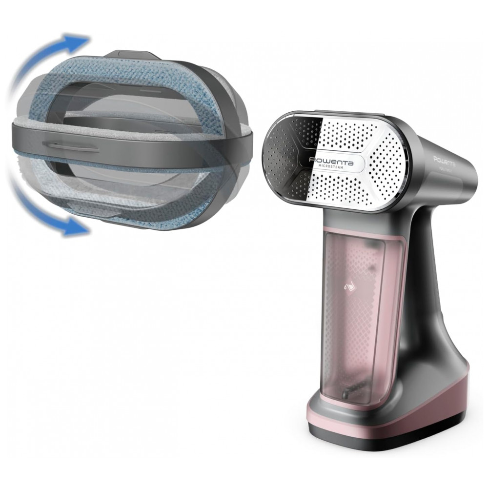 ECTQ69W41CHF0B_0-1.jpg - Rowenta Ferro a Vapor para Roupas, 3 em 1, Portátil, Removedor de Fiapos, 1875 Watts, Desligamento Automático, Preto Rosa, DR8865 3 em 1 Ferro a Vapor