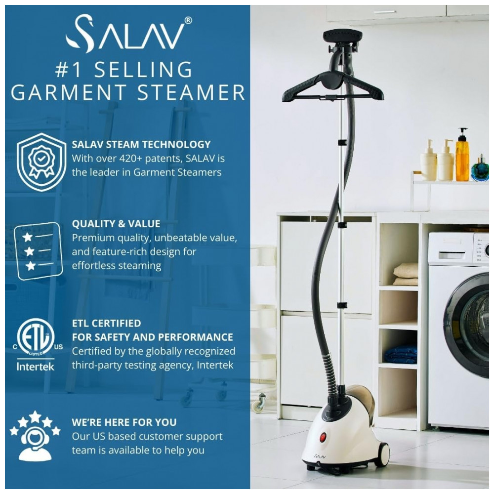 ECTQ6C6CX8I00B_1-1.jpg - Passadeira,Steamer e Vaporizador SALAV GS18 FullSize 1500W, Reservatório de Água de 1,8L, Vapor para Roupas por 60 Minutos,