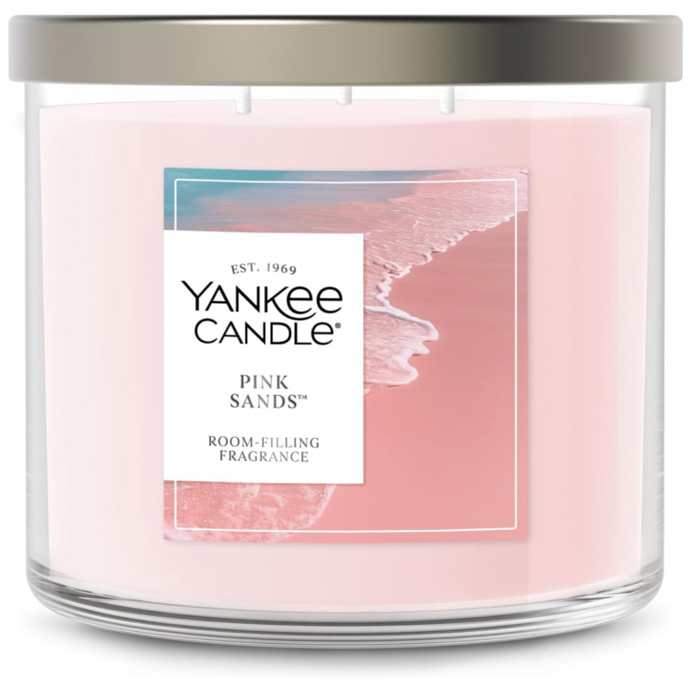 Vela Yankee Candle 3 Pavios, Vela Perfumada com até 40 Horas de Queima, Mistura Premium de Cera Vegetal para Fragrância Duradoura e Consistente do Pri
