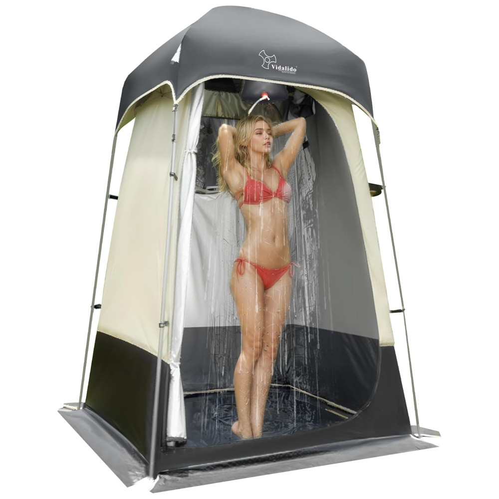 ECTQ6CYV1LD70B_0-1.jpg - Outdoor Shower Tent Changing Room Privacy Portable Camping Shelters, VIDALIDO