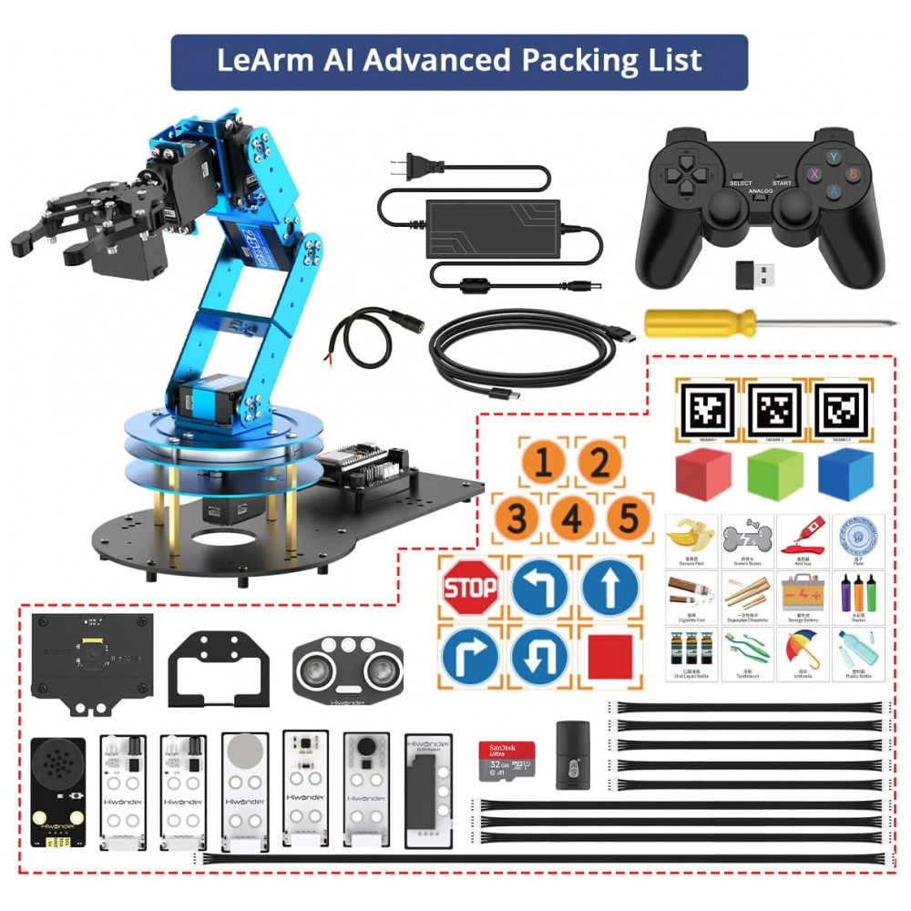 ECTQ6JVQJDGF0B_7-1.jpg - Hiwonder JetAuto Pro – Robô Educacional com Braço Robótico 6DOF Lidar TOF Câmera 3D e Suporte a ChatGPT – Kit Avançado com ROS2 e Navegação Autônoma