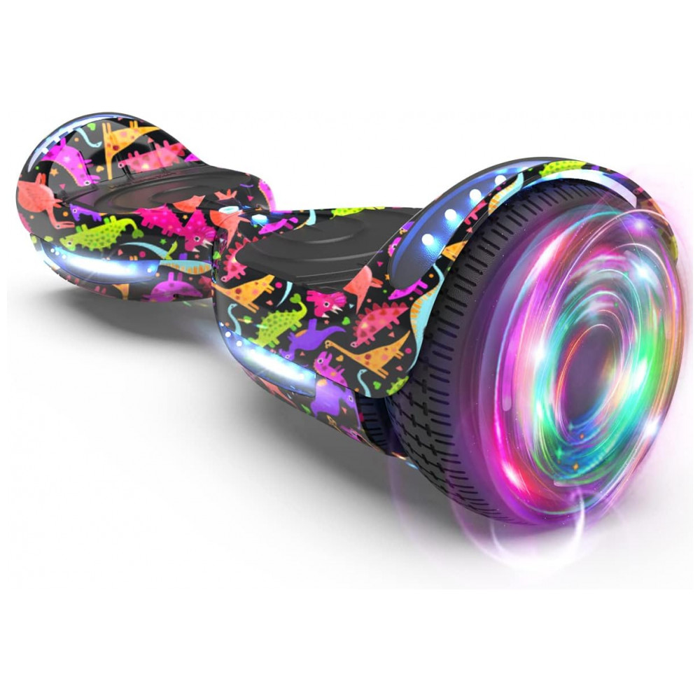 Hoverboard HOVERSTAR HS2.01 Bluetooth Flash Wheel com Rodas LED – Revestido Dinossauro