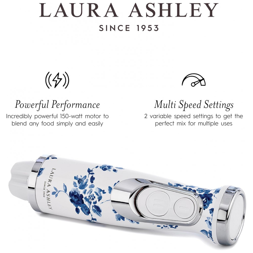 ECTQ6QXMHDJD0B_3-1.jpg - Mixer de Imersão 4 em 1 Laura Ashley 150W China Rose 2 Velocidades Lâminas Inox Batedor Copo Medidor 300ml VQ-SBHB219-LACR-US 110V