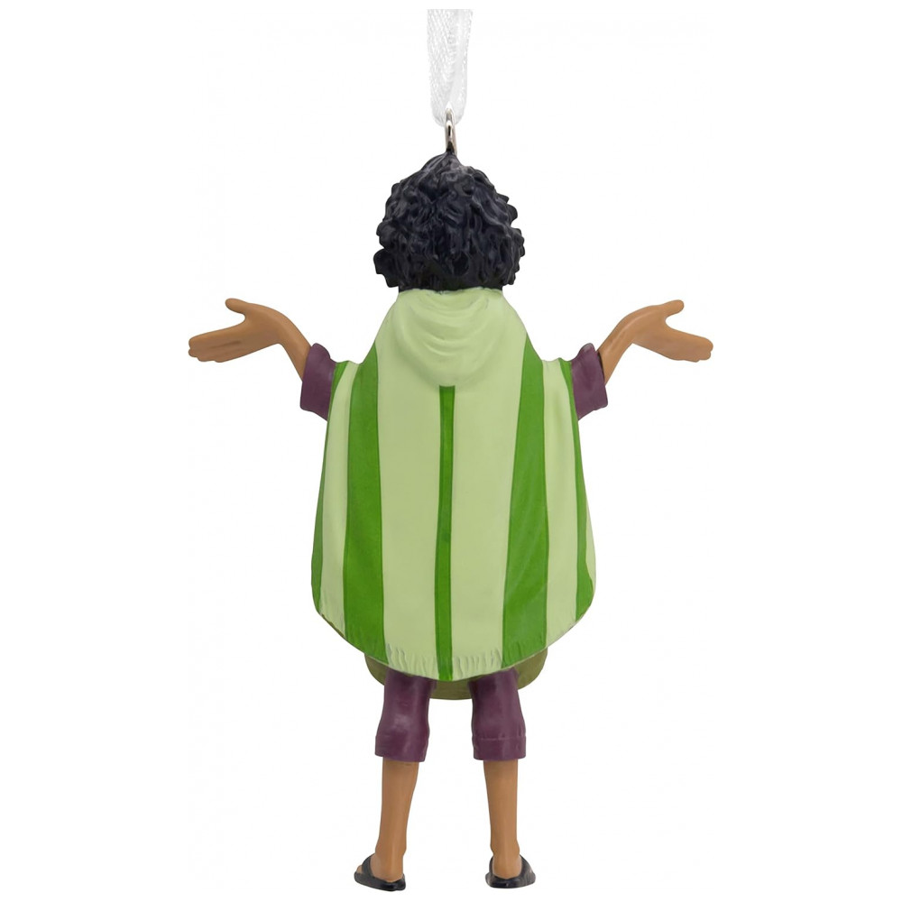 ECTQ6S47QQZB0B_1-1.jpg - Enfeite Natalino Hallmark Keepsake Disney Encanto Bruno com Poncho Verde, Resina 8,5x6,3x2,1 cm