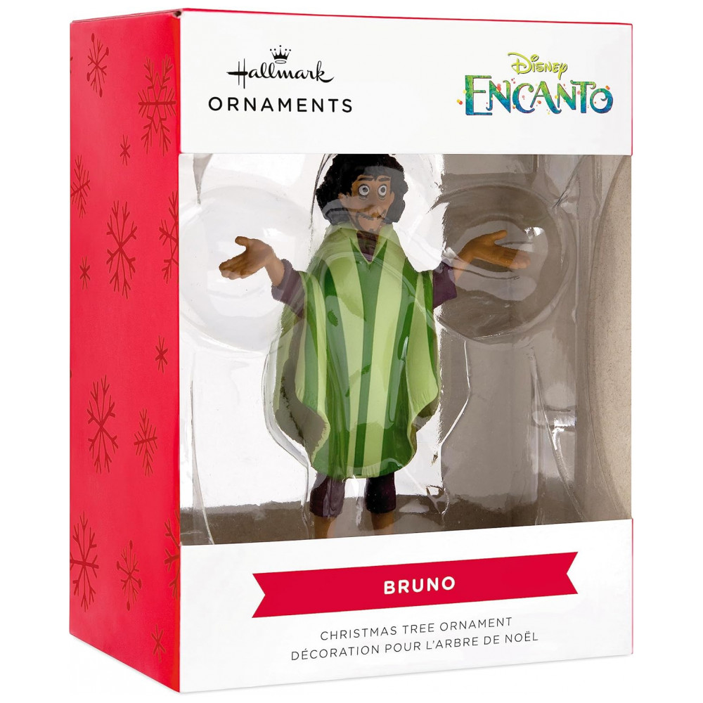 ECTQ6S47QQZB0B_2-1.jpg - Enfeite Natalino Hallmark Keepsake Disney Encanto Bruno com Poncho Verde, Resina 8,5x6,3x2,1 cm