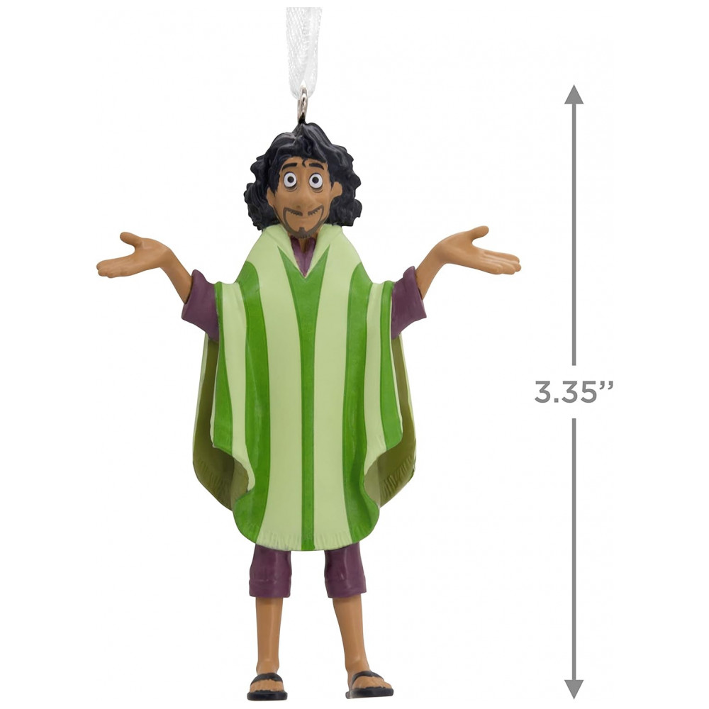 ECTQ6S47QQZB0B_3-1.jpg - Enfeite Natalino Hallmark Keepsake Disney Encanto Bruno com Poncho Verde, Resina 8,5x6,3x2,1 cm