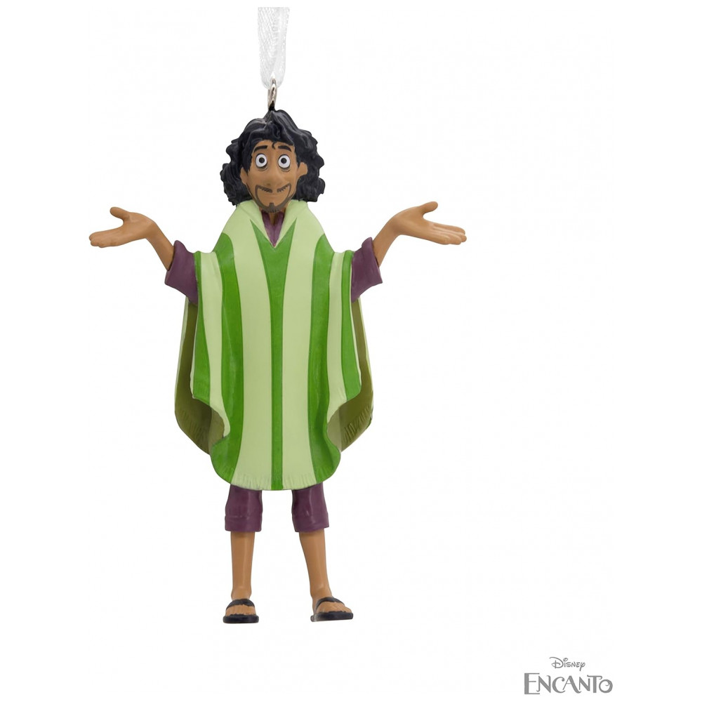 ECTQ6S47QQZB0B_5-1.jpg - Enfeite Natalino Hallmark Keepsake Disney Encanto Bruno com Poncho Verde, Resina 8,5x6,3x2,1 cm