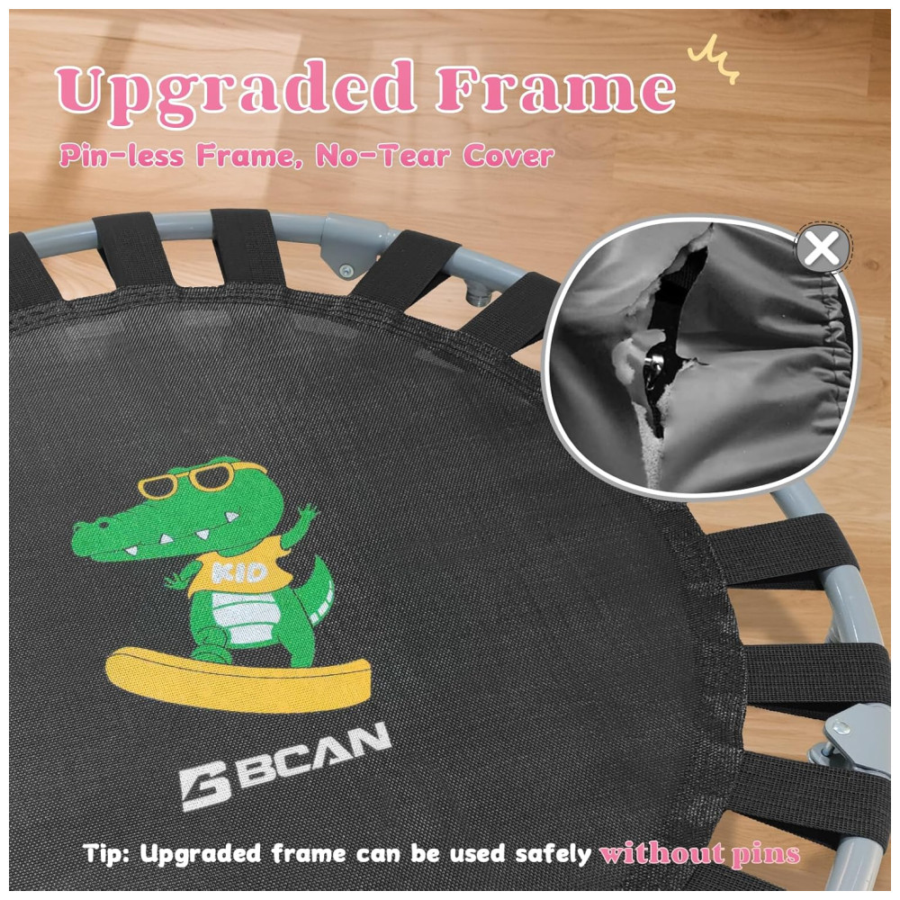 ECTQ6S5ZS8290B_1-1.jpg - Cama Elástica Interna Dobrável com Apoio Ajustável até 44 kg BCAN Verde Claro