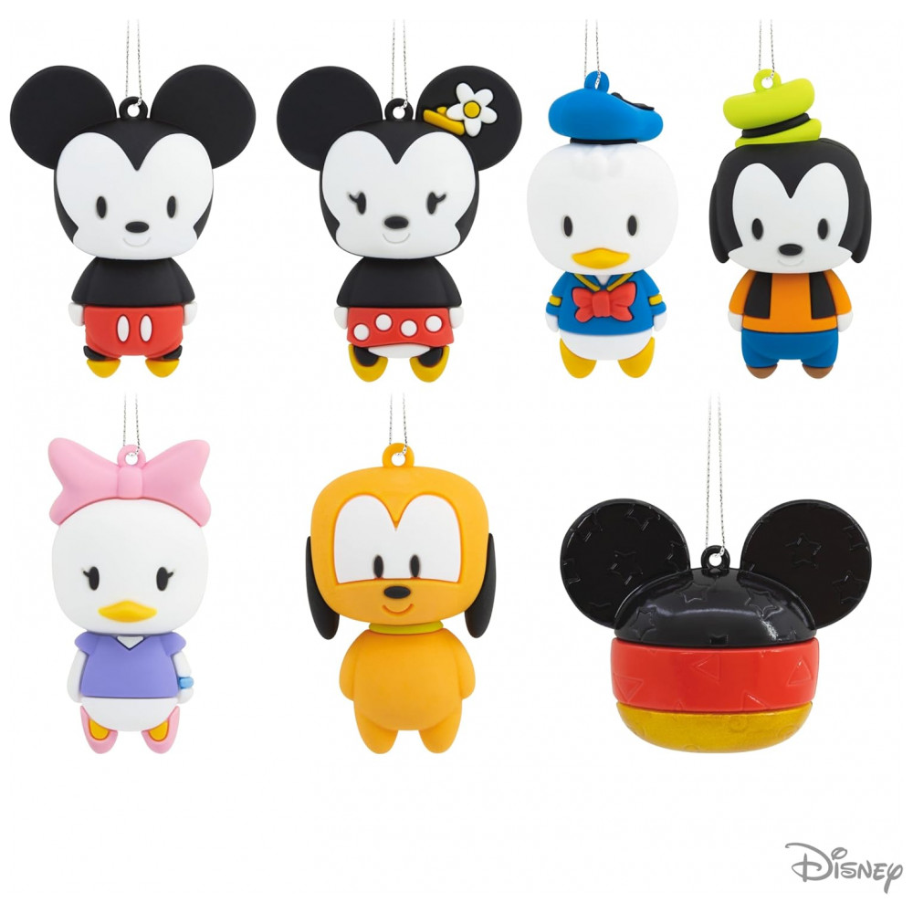 ECTQ6SF5PQZB0B_7-1.jpg - Conjunto com 2 Enfeites Natalinos Surpresa Hallmark Disney Mickey Mouse, Plástico Inquebrável 3,1x5,7x3,8 cm