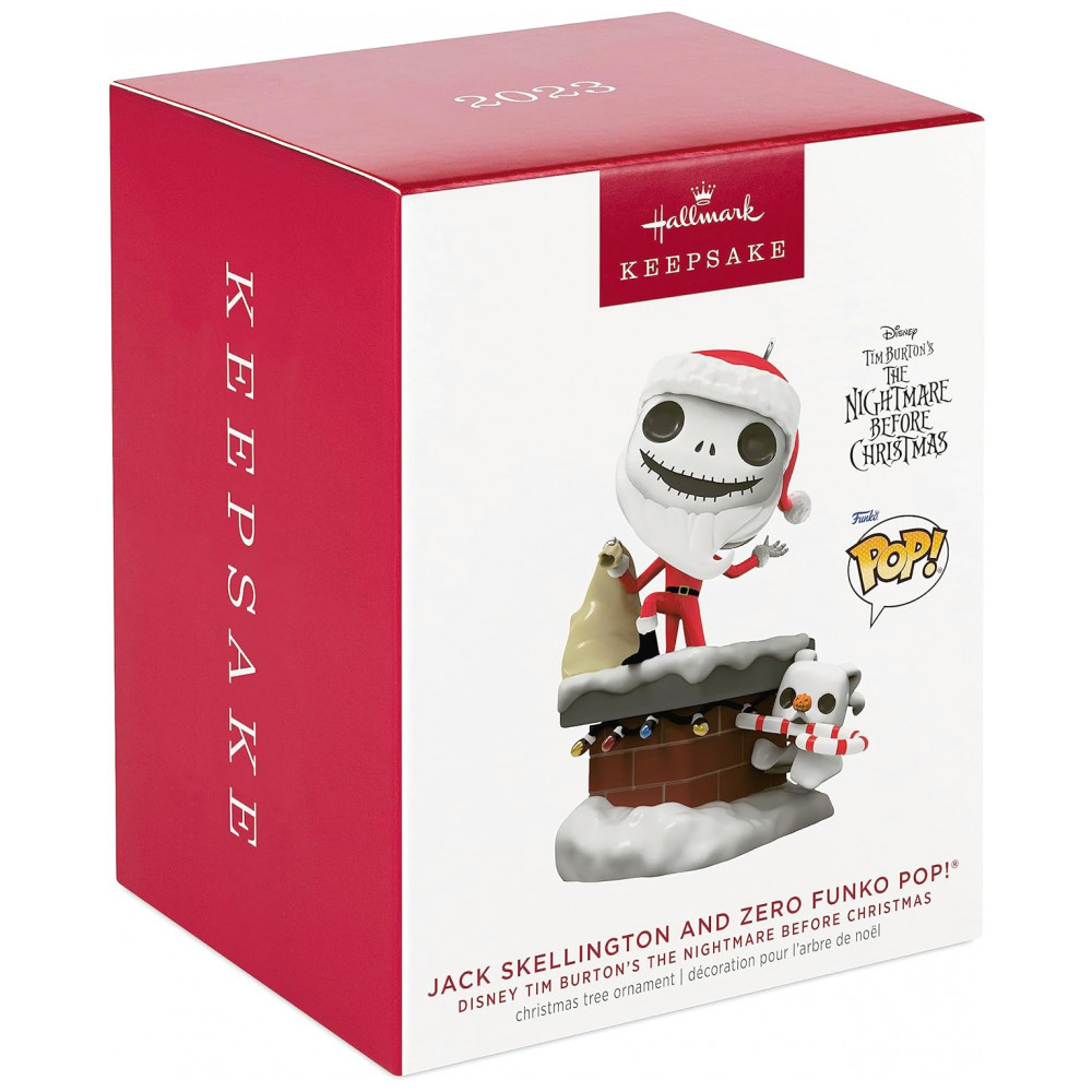 ECTQ6VDBPQZB0B_2-1.jpg - Enfeite de Natal Hallmark Keepsake Disney Tim Burton Jack Skellington e Zero Funko POP!, Plástico, 7,5x7,4x5,5 cm