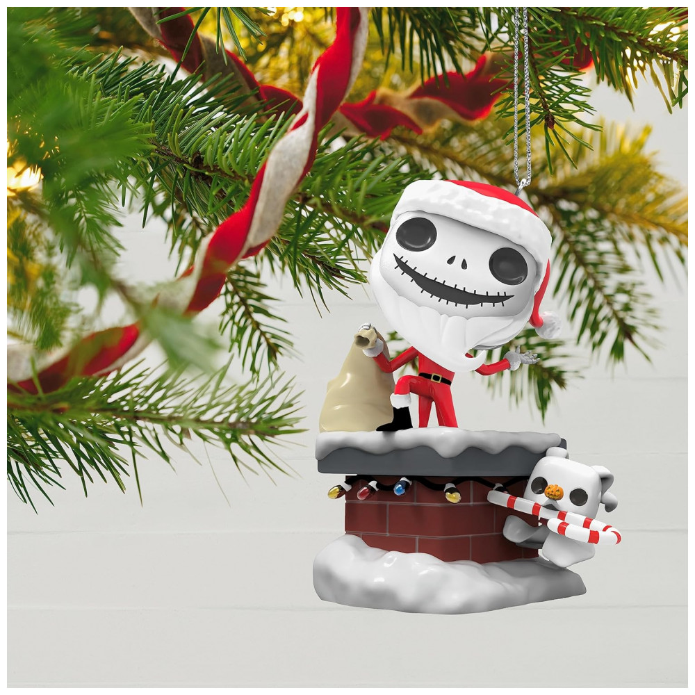 ECTQ6VDBPQZB0B_5-1.jpg - Enfeite de Natal Hallmark Keepsake Disney Tim Burton Jack Skellington e Zero Funko POP!, Plástico, 7,5x7,4x5,5 cm