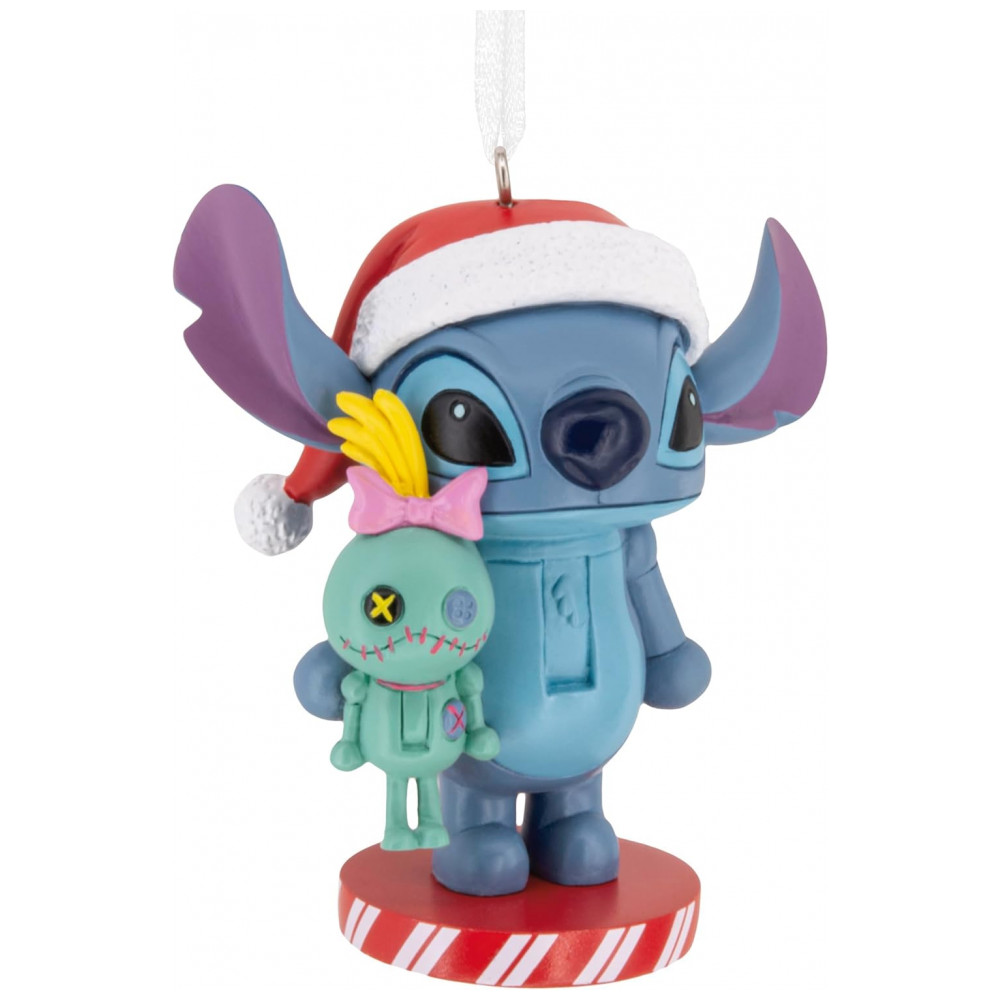 ECTQ6Z481MQD0B_0-1.jpg - Enfeite Natalino Hallmark Keepsake 2025 Disney Stitch Nutcracker com Boneca Scrump, Resina, 6,4 x 8,3 x 4,4cm