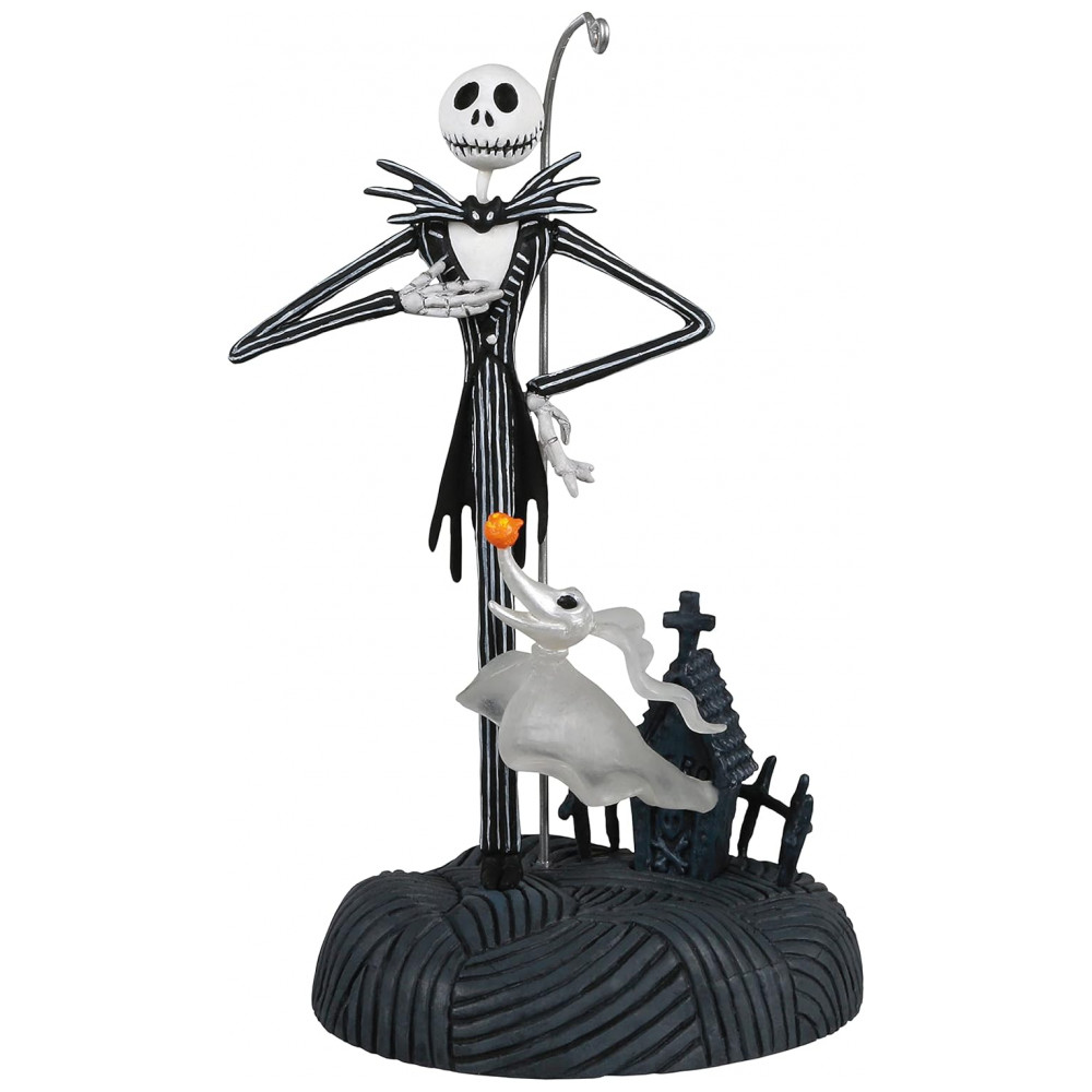 ECTQ77SKMC480B_0-1.jpg - Ornamento Hallmark Keepsake Natal Disney Tim Burton The Nightmare Before Christmas Jack Skellington Luz e Som Interativo