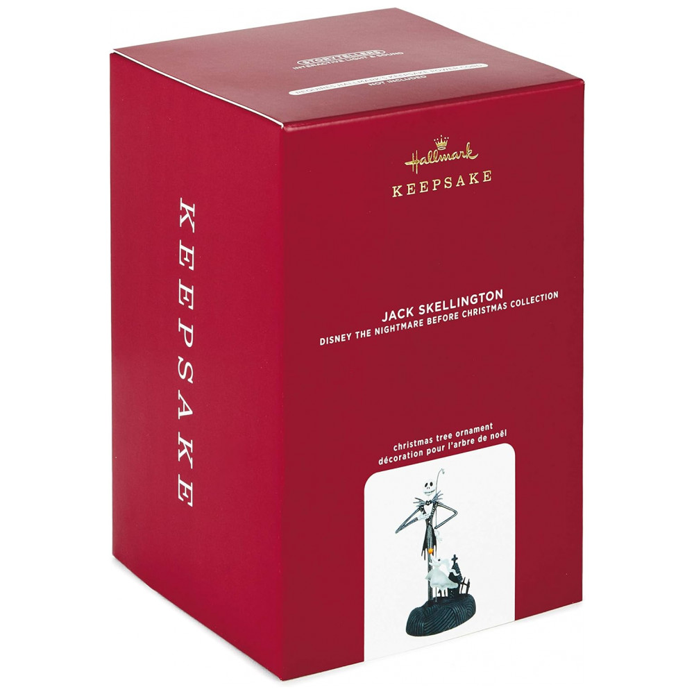 ECTQ77SKMC480B_2-1.jpg - Ornamento Hallmark Keepsake Natal Disney Tim Burton The Nightmare Before Christmas Jack Skellington Luz e Som Interativo