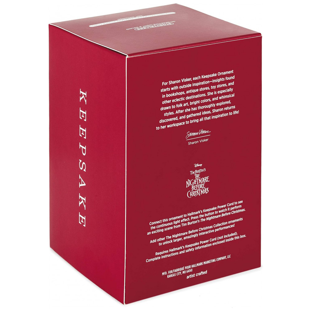 ECTQ77SKMC480B_3-1.jpg - Ornamento Hallmark Keepsake Natal Disney Tim Burton The Nightmare Before Christmas Jack Skellington Luz e Som Interativo