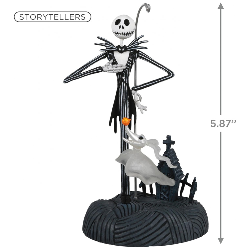 ECTQ77SKMC480B_4-1.jpg - Ornamento Hallmark Keepsake Natal Disney Tim Burton The Nightmare Before Christmas Jack Skellington Luz e Som Interativo