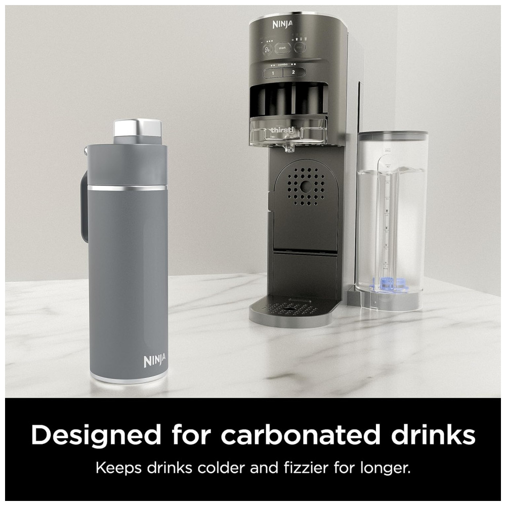 Garrafa Térmica para Água 530mL em Aço Inoxidável, à Prova de Vazamentos, Ninja DW1801GY, Cinza - Imagem 3
