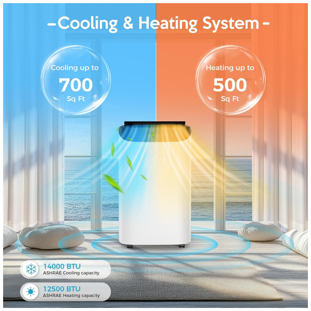 ECTQ798737MF0B_1-1.jpg - Ar-condicionado Portátil 14000 BTU com Aquecedor, Controle Remoto, Unidade Inteligente de Refrigeração 4 em 1 com Aquecimento, Humhold