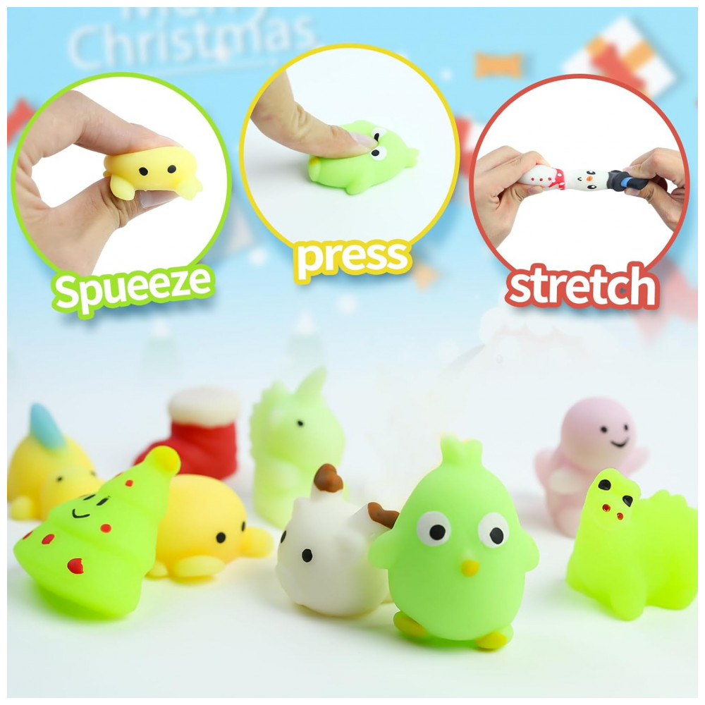 ECTQ7BSCP94D0B_3-1.jpg - Calendário do Advento 2025, Luminoso Mochi 24 Dias de Calendário de Contagem Regressiva de Natal, 24 Peças, seeykey