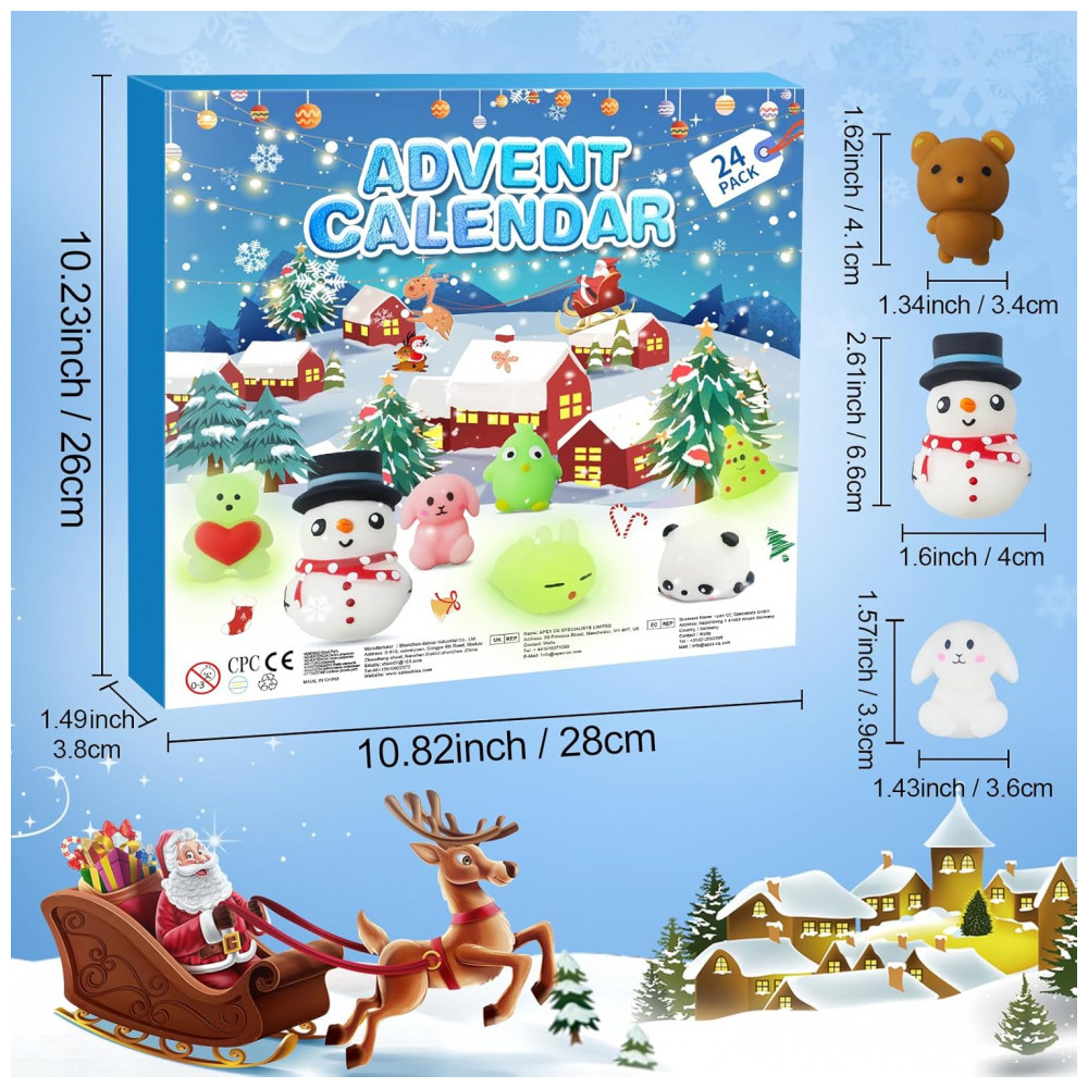 ECTQ7BSCP94D0B_5-1.jpg - Calendário do Advento 2025, Luminoso Mochi 24 Dias de Calendário de Contagem Regressiva de Natal, 24 Peças, seeykey