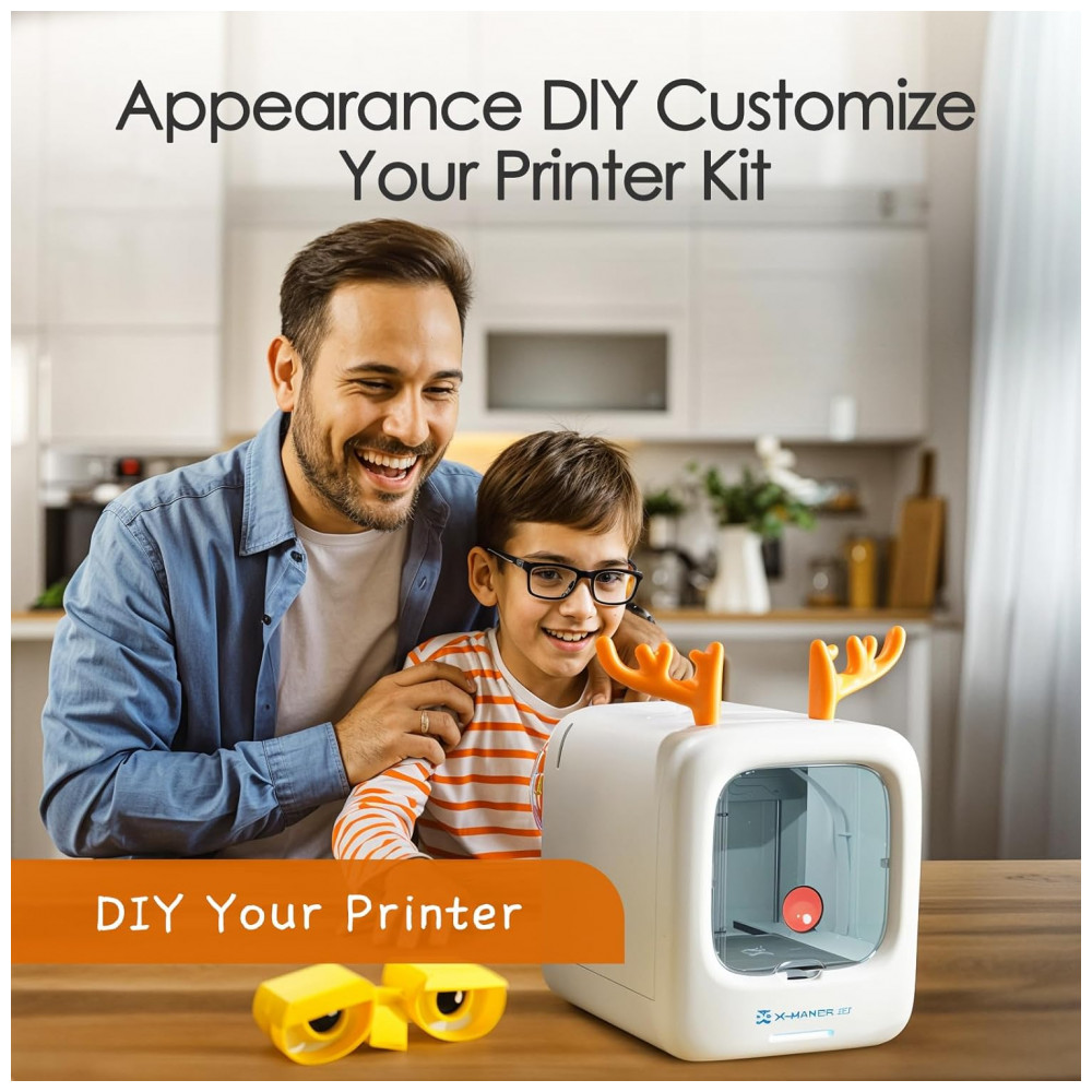 ECTQ7CSYVF6D0B_5-1.jpg - Impressora 3D para Crianças e Iniciantes Conjunto de 8 Filamentos PLA Biblioteca de Brinquedos Modificáveis Controle por Aplicativo WiFi AOSEED