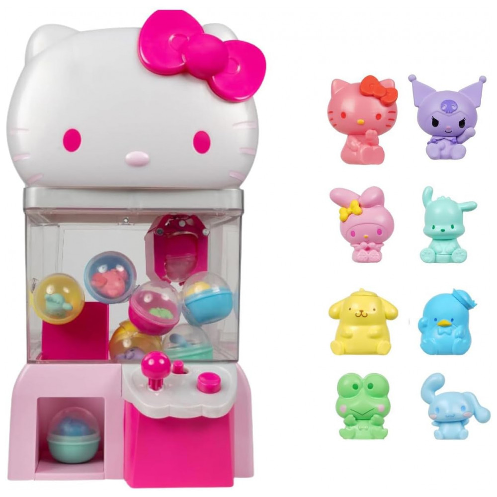 ECTQ7QNGLBNC0B_0-1.jpg - Máquina de Garra Hello Kitty Jazwares Rosa e Branca 12” com 8 Mini Figuras Colecionáveis – Produto Oficial Sanrio