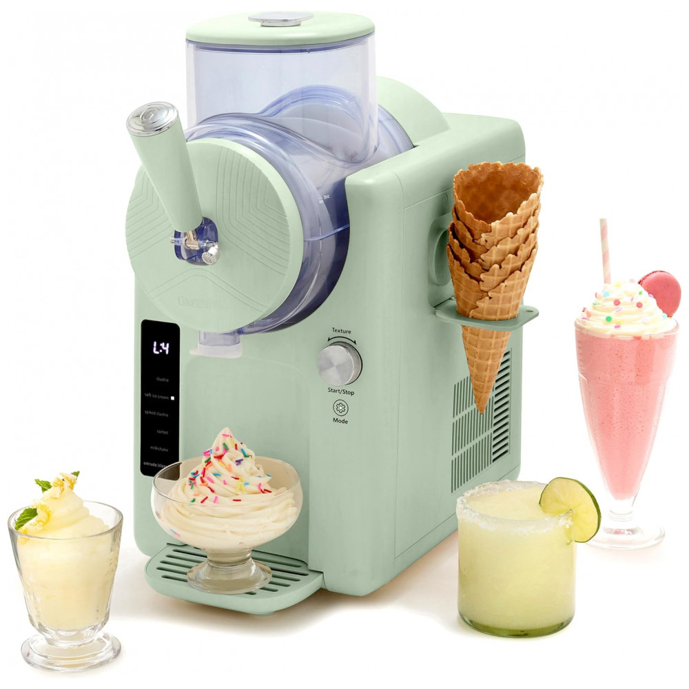 Máquina de Sorvete e Bebidas Geladas GreenPan Frost, Soft Serve, Frozen, Sorbet, Milkshakes, Coquetéis, Sem a Necessidade de Congelador, 7 Texturas,