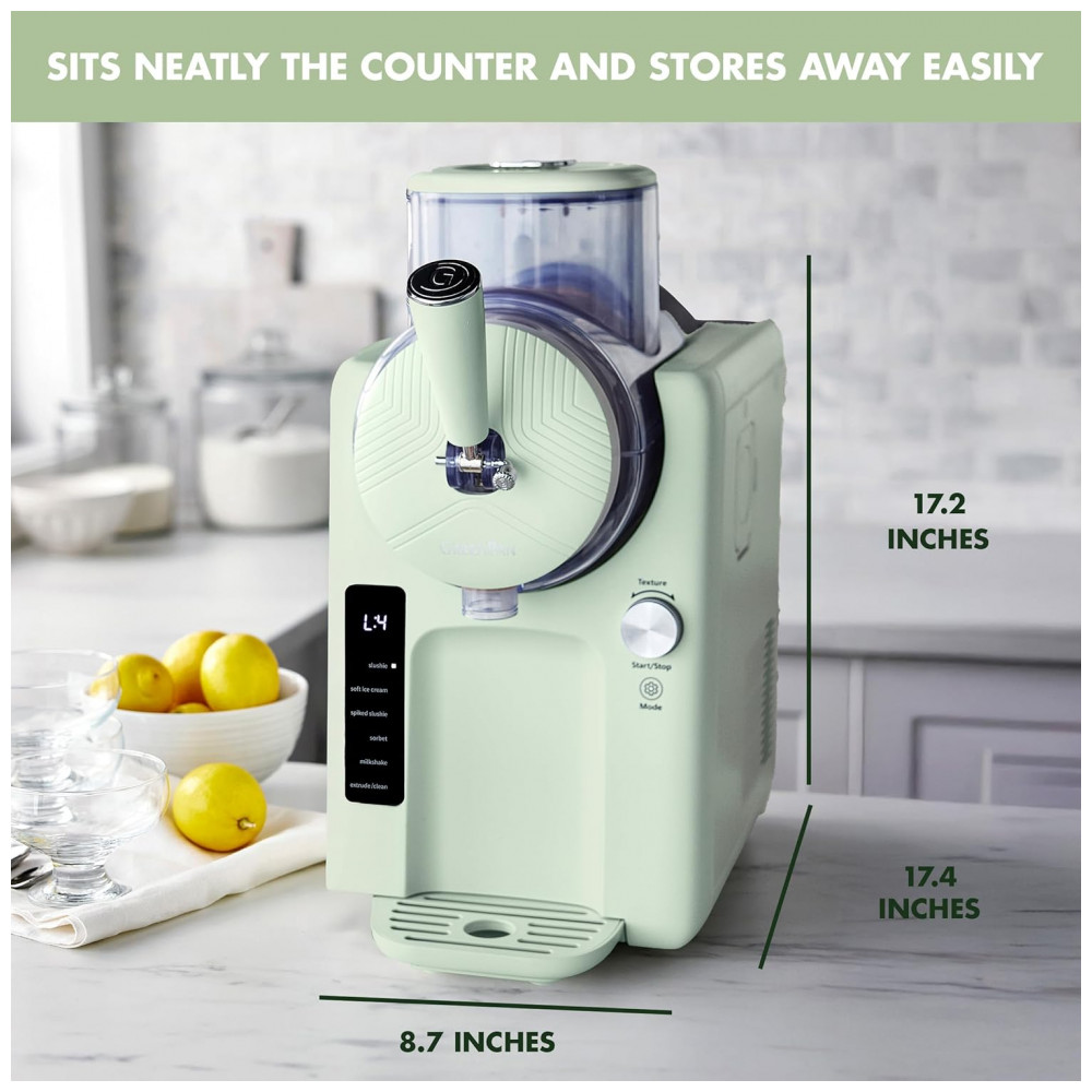 Máquina de Sorvete e Bebidas Geladas GreenPan Frost, Soft Serve, Frozen, Sorbet, Milkshakes, Coquetéis, Sem a Necessidade de Congelador, 7 Texturas, - Imagem 5