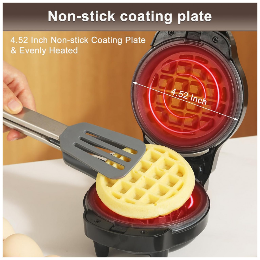 ECTQ7Y29CHZD0B_1-1.jpg - Mini Waffles Maker com 8 Placas Removíveis, 4 em 1 Mini Waffle Maker, Coração, Panqueca, Donut, Ferro de Waffle Antiaderente,UVFAST