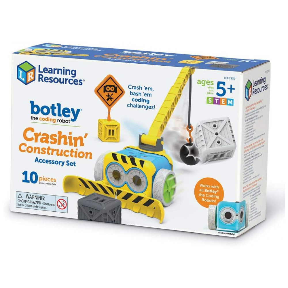 Learning Resources Botley Crashin' Construction Challenge – Kit de Acessórios STEM com 12 Peças para Robô Programável, A partir de 5 anos - Imagem 6