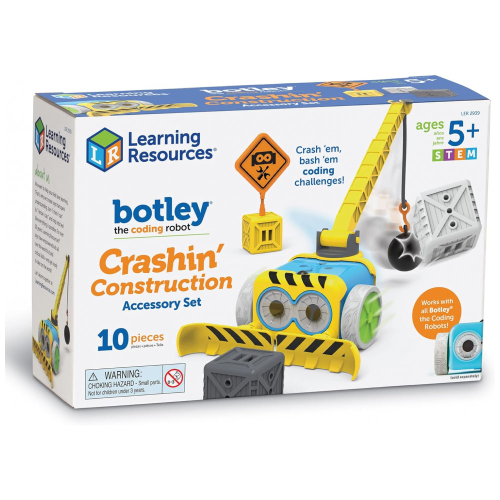 Learning Resources Botley Crashin' Construction Challenge – Kit de Acessórios STEM com 12 Peças para Robô Programável, A partir de 5 anos - Imagem 7