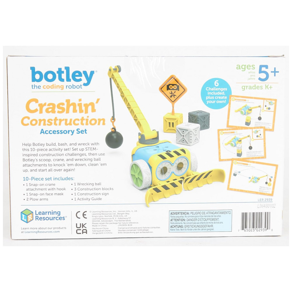 Learning Resources Botley Crashin' Construction Challenge – Kit de Acessórios STEM com 12 Peças para Robô Programável, A partir de 5 anos - Imagem 9
