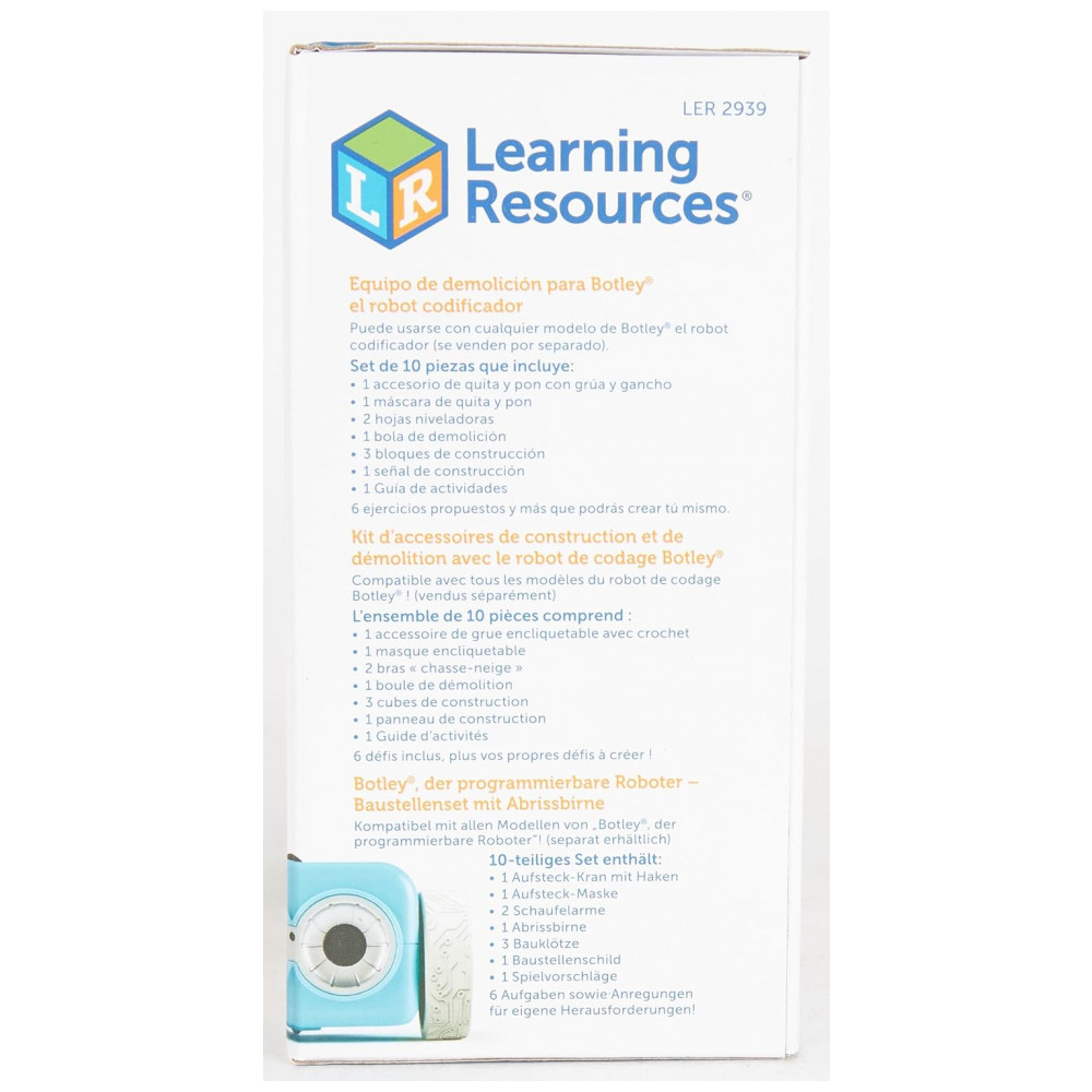 Learning Resources Botley Crashin' Construction Challenge – Kit de Acessórios STEM com 12 Peças para Robô Programável, A partir de 5 anos - Imagem 10